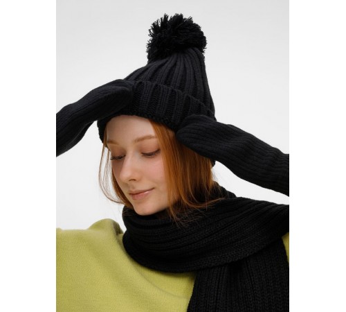 Шарф HappyGo, черный