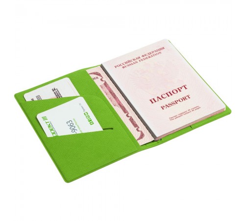 Обложка для паспорта Devon, зеленая