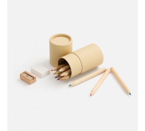 Набор цветных карандашей Pencilvania Tube Plus, крафт