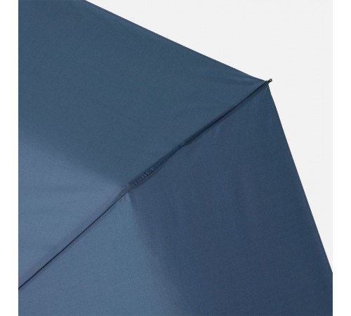 Зонт складной Classic, темно-синий с темной ручкой