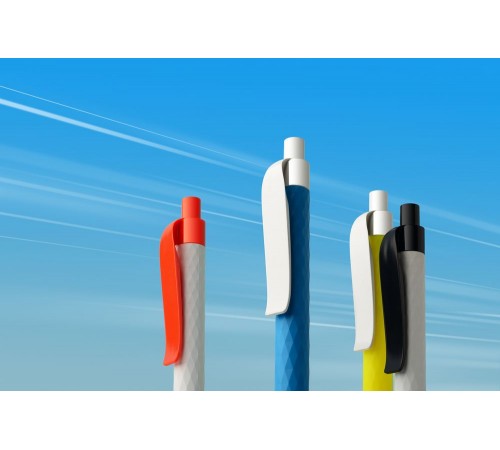 Ручка шариковая Prodir QS01 PMP-P, желтая с белым