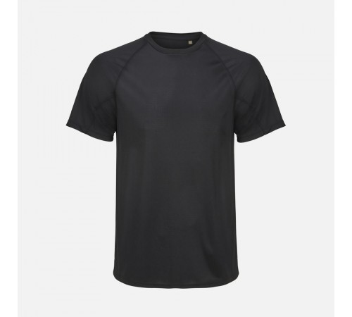 Футболка спортивная унисекс Vortex, черная