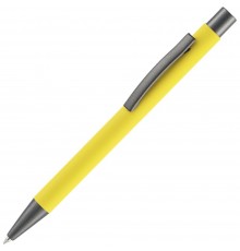 Ручка шариковая Atento Soft Touch, желтая
