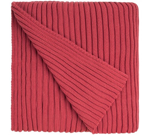 Плед Quill, красный (коралл)
