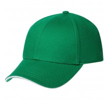 Бейсболка Spiker, зеленая с белым