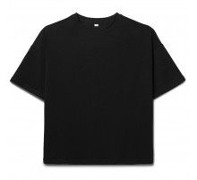 Футболка детская оверсайз Teezer, черная