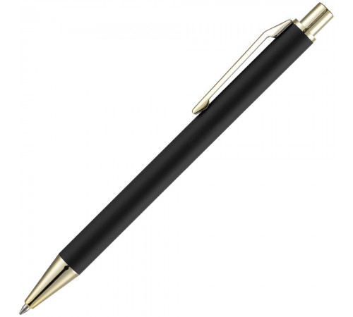Ручка шариковая Lobby Soft Touch Gold, черная