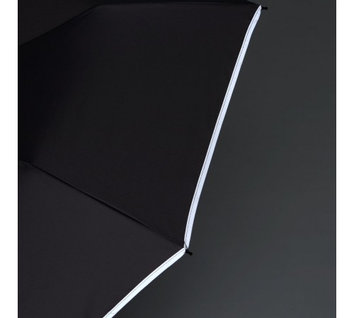 Зонт обратного сложения Norsken с фонариком, черный