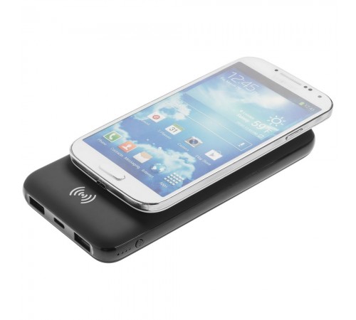 Аккумулятор Quick Charge Wireless 10000 мАч, черный Аккумулятор Quick Charge Wireless 10000 мАч, черный