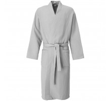 Халат вафельный Kimono, светло-серый