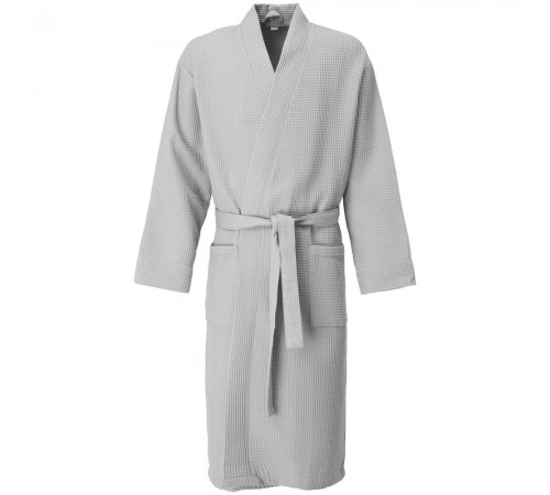 Халат вафельный Kimono, светло-серый