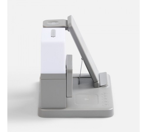 Зарядная станция с электронными часами и подсветкой Large Charge ver.3, серая