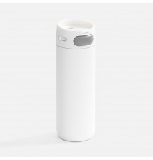 Термостакан X1 с цветной кнопкой, белый с серым