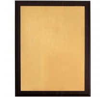 Плакетка Plaque XL, венге с золотистой пластиной
