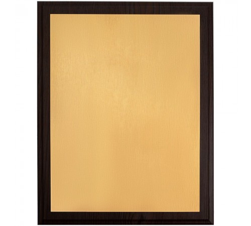 Плакетка Plaque XL, венге с золотистой пластиной
