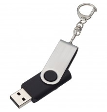 Флешка Twist, черная, 16 Гб