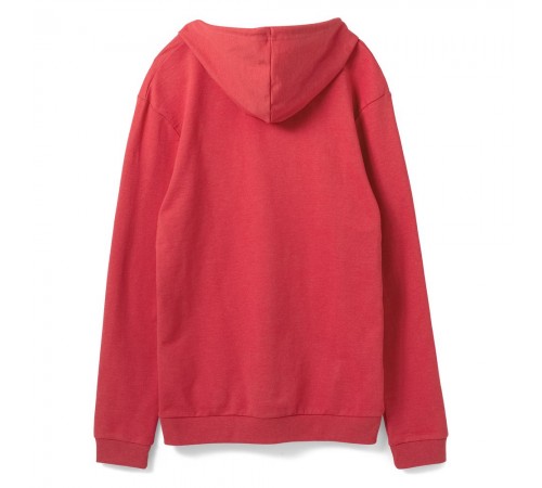 Толстовка с капюшоном унисекс Hoodie, красный меланж