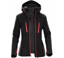 Куртка-трансформер женская Matrix, черная с красным