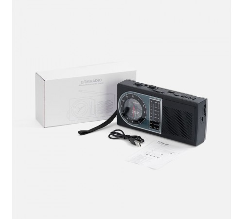 Bluetooth-колонка с радио Comradio, черная