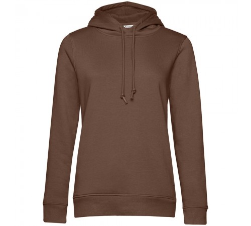 Толстовка с капюшоном женская BNC Inspire (Organic), коричневая (мокко)