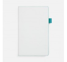 Ежедневник White Shall, недатированный, бело-бирюзовый