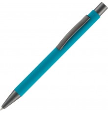 Ручка шариковая Atento Soft Touch, бирюзовая