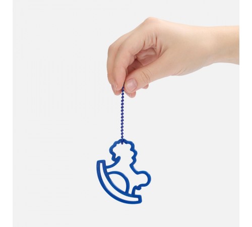 Подвеска «Лошадка-качалка», 3D-печать, синяя