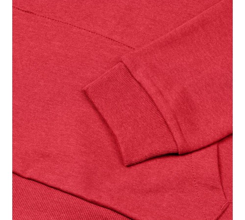Толстовка с капюшоном унисекс Hoodie, красный меланж