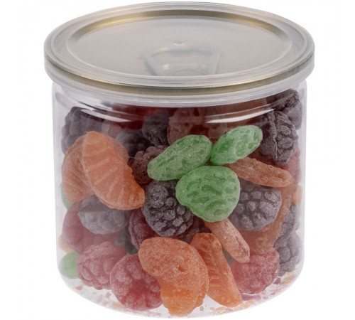 Карамель леденцовая Candy Crush, со вкусом фруктов, с прозрачной крышкой