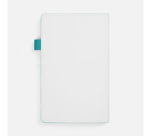 Ежедневник White Shall, недатированный, бело-бирюзовый