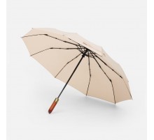 Зонт складной Cloudburst в подарочной упаковке, бежевый