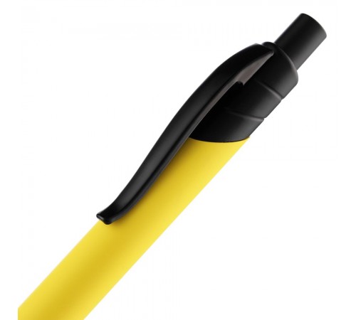Ручка шариковая Undertone Black Soft Touch, желтая