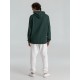 Толстовка с капюшоном унисекс Hoodie, темно-зеленый меланж