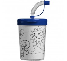 Детский стакан-раскраска «Передвижник», синий