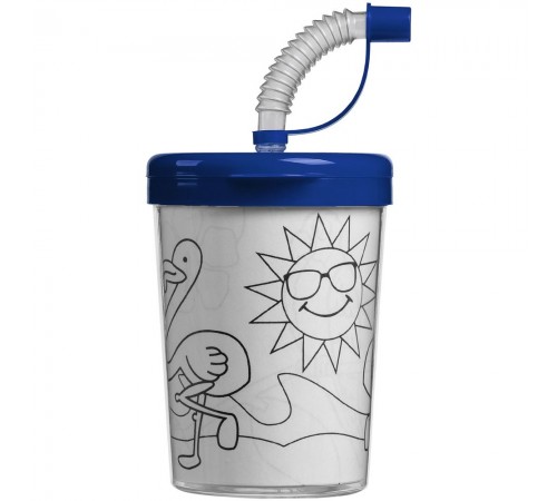 Детский стакан-раскраска «Передвижник», синий