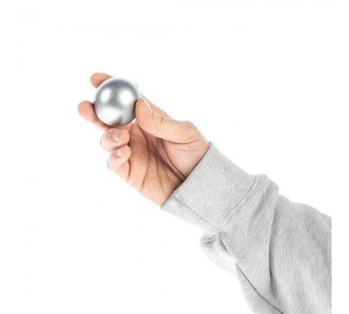 Антистресс-мяч Mash, серебристый