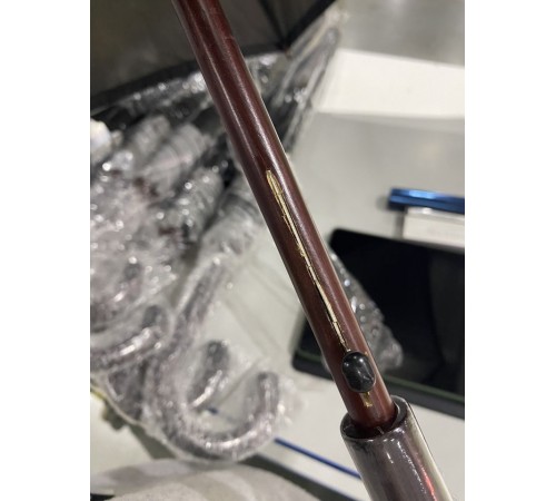 УЦЕНКА! Зонт-трость светоотражающий Reflect, черный