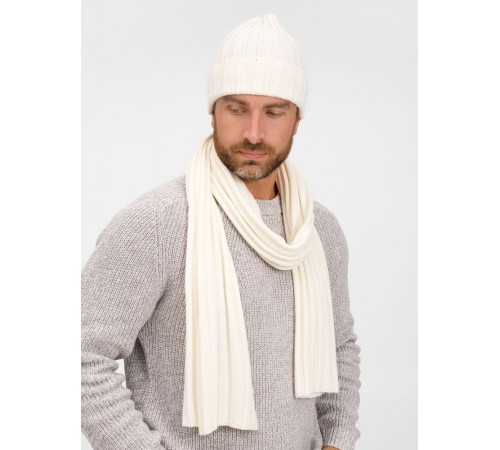 Шарф Metelitsa, белый (молочный)