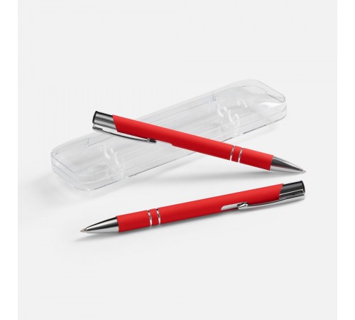 Набор из 2 ручек Keskus Soft Touch, красный