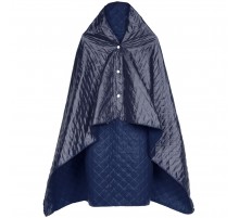 Плед-пончо для пикника SnapCoat, синий