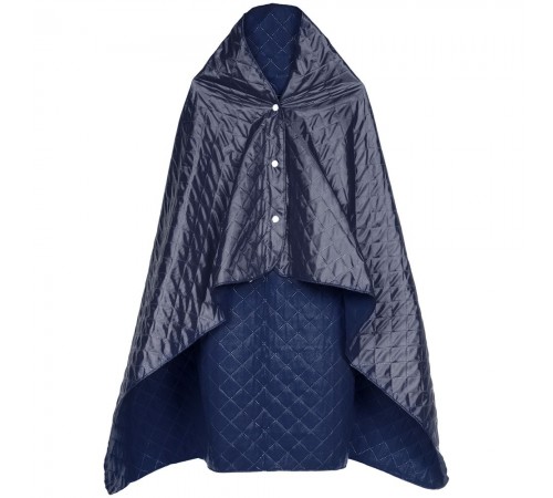 Плед-пончо для пикника SnapCoat, синий
