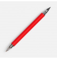 Ручка шариковая и вечный карандаш Diptych, ярко-красная