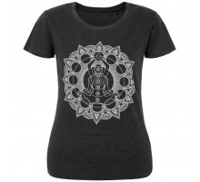 Футболка женская Chakraday, черный меланж