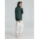 Толстовка с капюшоном унисекс Hoodie, темно-зеленый меланж