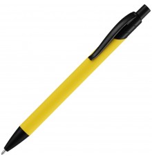 Ручка шариковая Undertone Black Soft Touch, желтая
