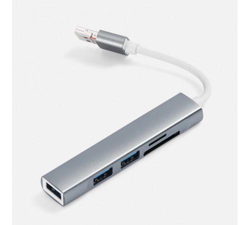 USB-хаб Slotto, серый