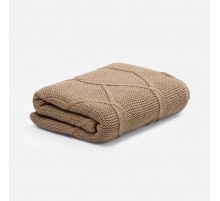 Плед Curve Verve, бежевый меланж