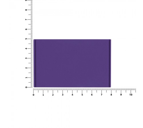 Лейбл из ПВХ Dzeta, XL, фиолетовый