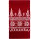 Шарф Elnik, красный с молочно-белым