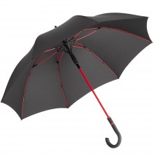 Зонт-трость с цветными спицами Color Style, красный с черной ручкой